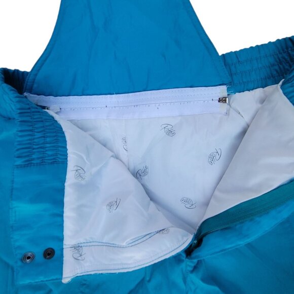 Roffe Mens Vertical Ski Pants M Removable Bib Blue Nylon Aprés Mens Verticle 34 - Picture 13 of 16